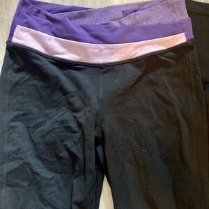 Women’s Black and Purple Leggings